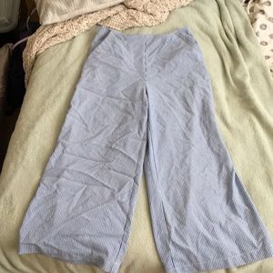 (NWOT) Blue high waisted flare pants